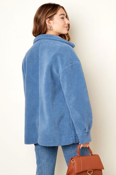 Teddymantel - Blau L h5 Bild6